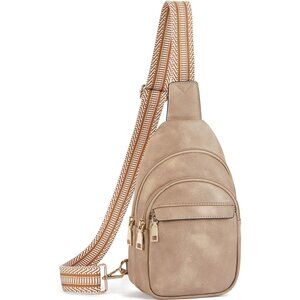 Leather Sling 1-brown Bag Women Small Crossbody Fanny Pack Shoulder Chest Bag